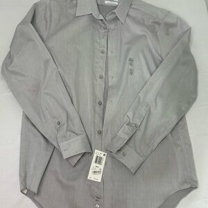 Calvin Klein Slim Fit dress shirt NWT Light Gray 15 1/2 32/33